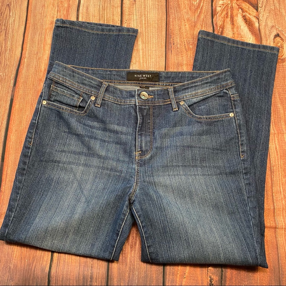 Nine West Taylor Roll Cuff Short Jeans Capri Women's 8